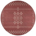 thumbnail image 1 of Yuma Indoor/Outdoor Red Southwest 8' Round Non-Skid Area Rug, 1 of 8