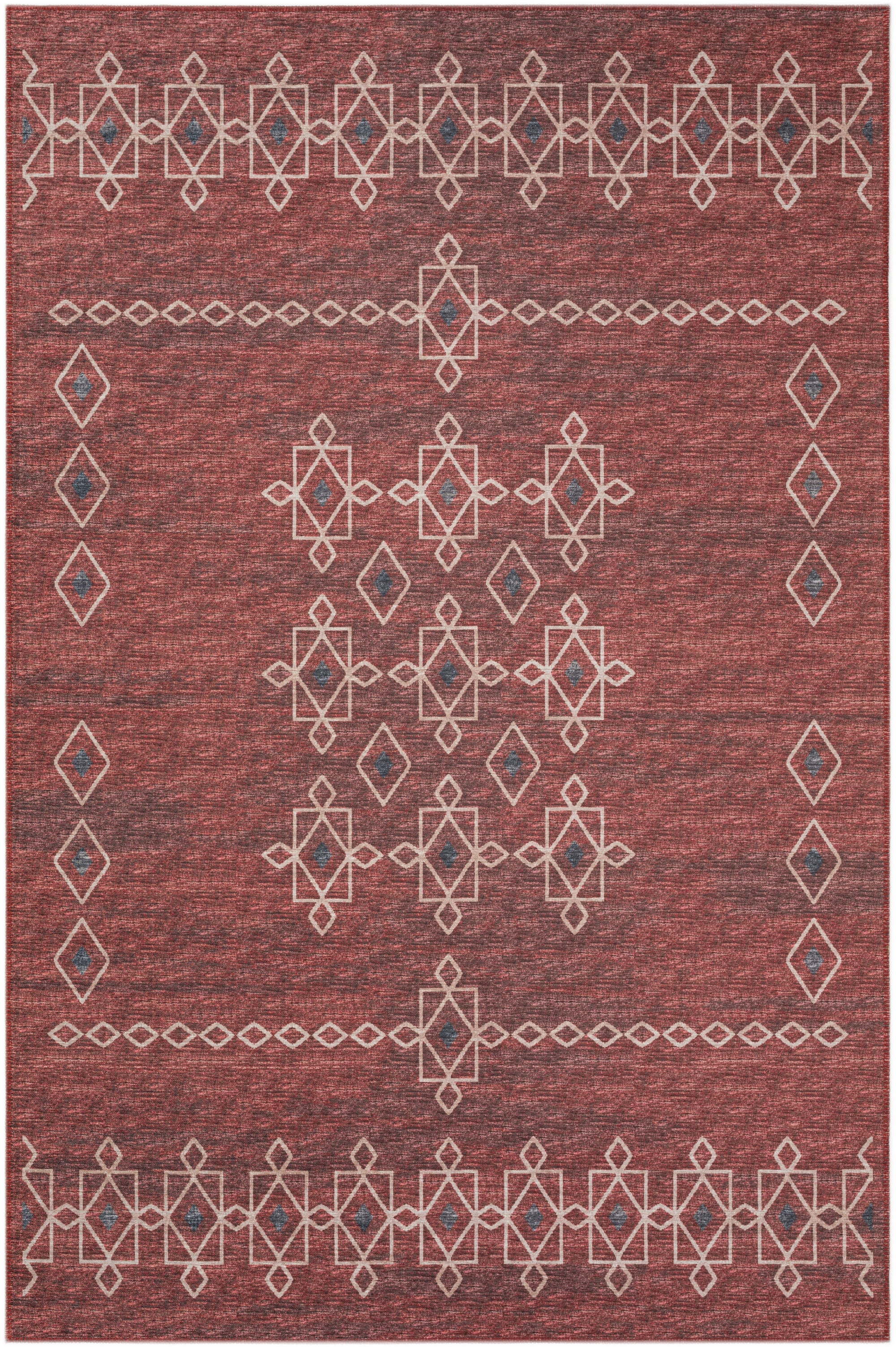 Addison Rugs Indoor/ Outdoor Addison Yuma Southwest Motif Washable Area Rug 9' x 12' - Canyon