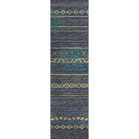 Addison Rugs Indoor/ Outdoor Addison Yuma Southwest Striped Washable Area Rug 2'3" x 7'6" - Multi