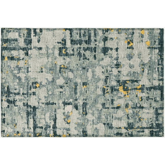 Addison Rugs Indoor/ Outdoor Bravado Abstract Crosshatch Caramel Washable Area Rug 1'8" x 2'6" - Gilded