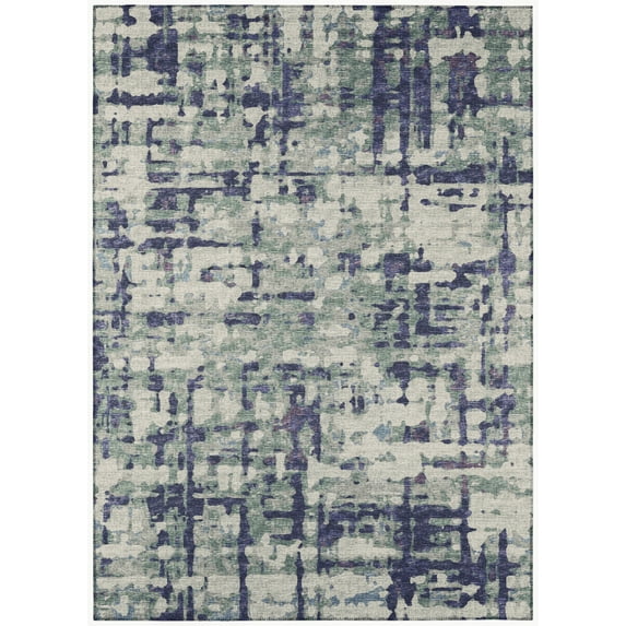 Addison Rugs Indoor/ Outdoor Bravado Abstract Crosshatch Caramel Washable Area Rug 10' x 14' - Purple