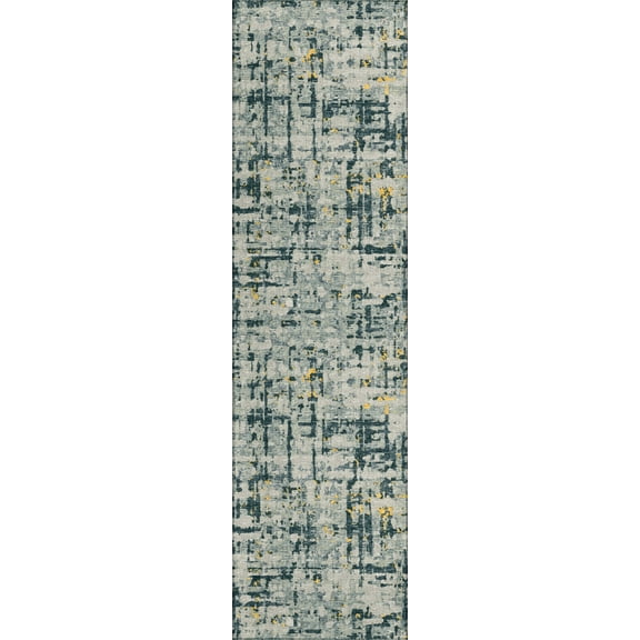 Addison Rugs Indoor/ Outdoor Bravado Abstract Crosshatch Caramel Washable Area Rug 2' x 7'6" - Gilded