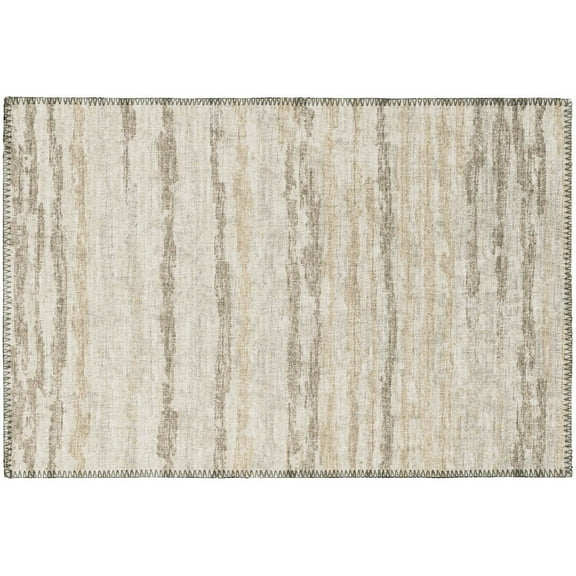 Addison Rugs Indoor/ Outdoor Bravado Abstract Striped Baja Washable Area Rug 1'8" x 2'6" - Baja