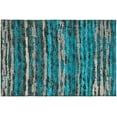 thumbnail image 1 of Bravado Indoor/Outdoor Blue Stripe 1'8" x 2'6" Non-Skid Accent Rug, 1 of 8