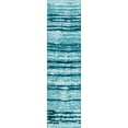 thumbnail image 1 of Addison Rugs Indoor/ Outdoor Bravado Abstract Striped Baja Washable Area Rug 2' x 7'6" - Blue, 1 of 8