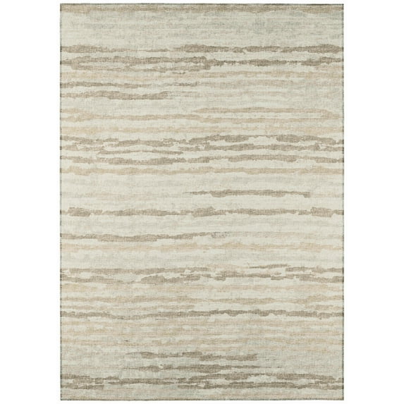Addison Rugs Indoor/ Outdoor Bravado Abstract Striped Baja Washable Area Rug 3' x 5' - Baja