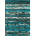 thumbnail image 1 of Addison Rugs Indoor/ Outdoor Bravado Abstract Striped Baja Washable Area Rug 9' x 12' - Peacock, 1 of 8