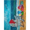 thumbnail image 1 of Addison Rugs Indoor/ Outdoor Cozy Winter Blue Washable Beach Presents Rug 5' x 7'6" - Blue, 1 of 6