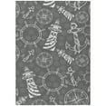 thumbnail image 1 of Addison Rugs Indoor/Outdoor Harpswell Lighthouse Washable Rug 9' x 12' - Grey, 1 of 5