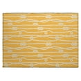 thumbnail image 1 of Addison Rugs Indoor/Outdoor Harpswell Ocean Rope Washable Rug 1'8" x 2'6" - Gilded, 1 of 5