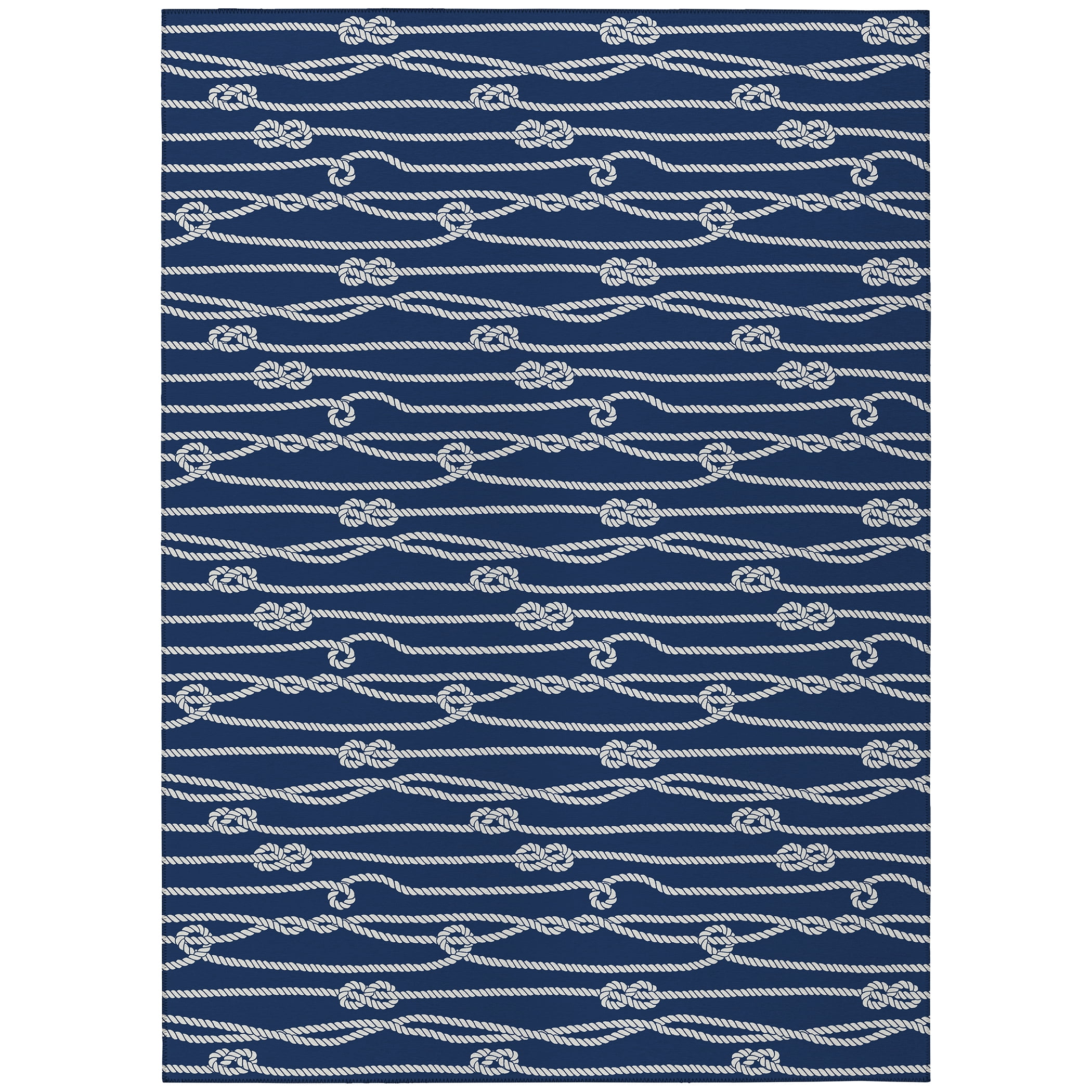 Addison Rugs Harpswell AHP37 Blue 8' x 10' Indoor Outdoor Area Rug, Easy Clean, Machine Washable, Non Shedding, Bedroom, Living Room, Dining Room, Kitchen, Patio Rug
