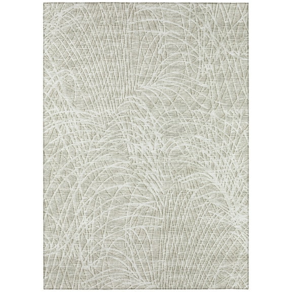 Addison Rugs Indoor/Outdoor Rylee Abstract Washable Rug 3' x 5' - Beige