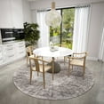 thumbnail image 1 of Addison Rugs Indoor/Outdoor Rylee Modern Bordered Washable Rug 8' x 8' Round - Mocha, 1 of 5
