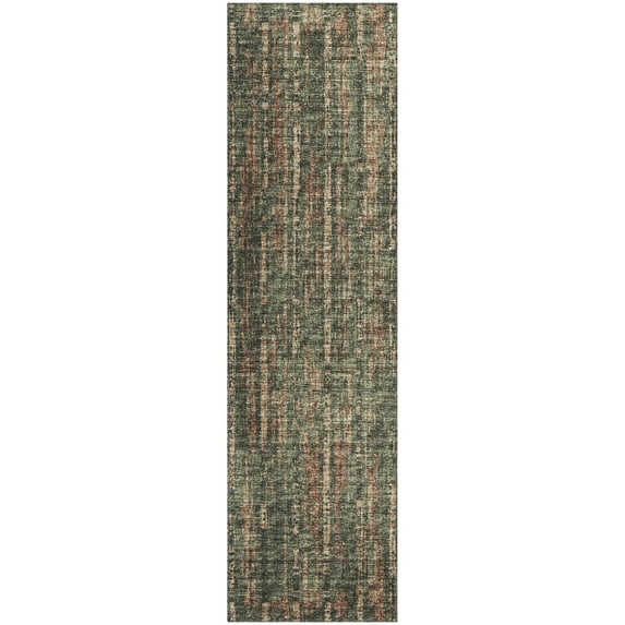 Addison Rugs Indoor/Outdoor Rylee Modern Stripes Washable Rug 2'3" x 7'6" Runner - Green