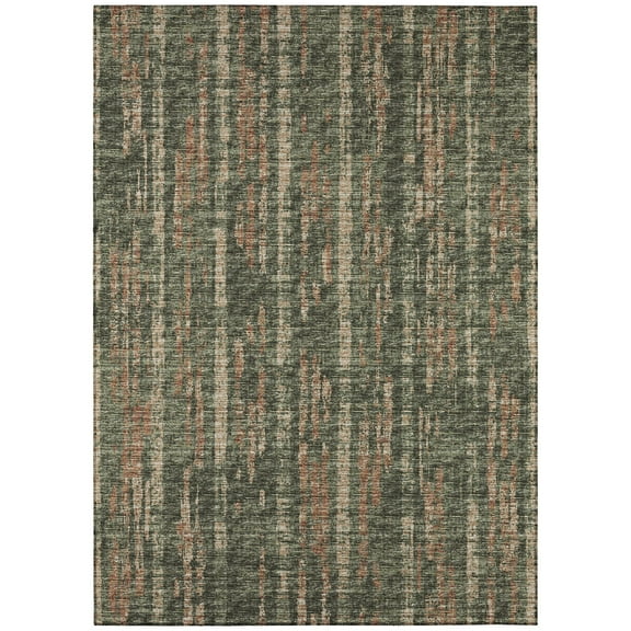 Addison Rugs Indoor/Outdoor Rylee Modern Stripes Washable Rug 3' x 5' - Green