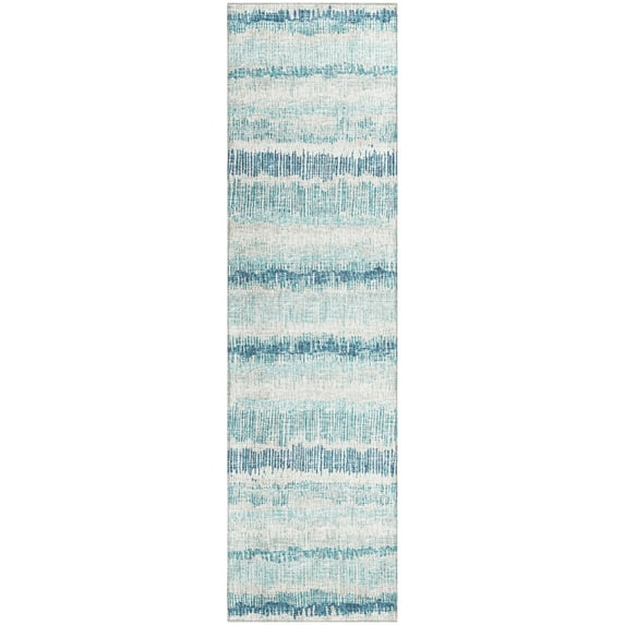 Addison Rugs Indoor/Outdoor Rylee Sketches Washable Rug New. Blue - 2'3" x 7'6" Runner