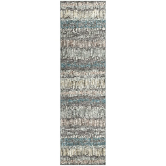 Addison Rugs Indoor/Outdoor Rylee Sketches Washable Rug New. Gray - 2'3" x 7'6" Runner