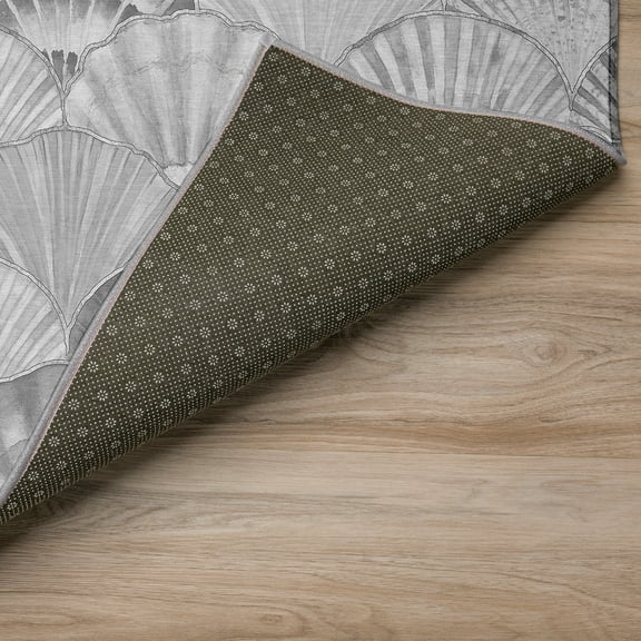 Surfside ASR32 Gray Washable 9 ft x 12 ft Rug