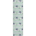 thumbnail image 1 of Surfside ASR42 Seaglass Washable 2 ft3 inch x 7 ft6 inch Runner Rug, 1 of 5
