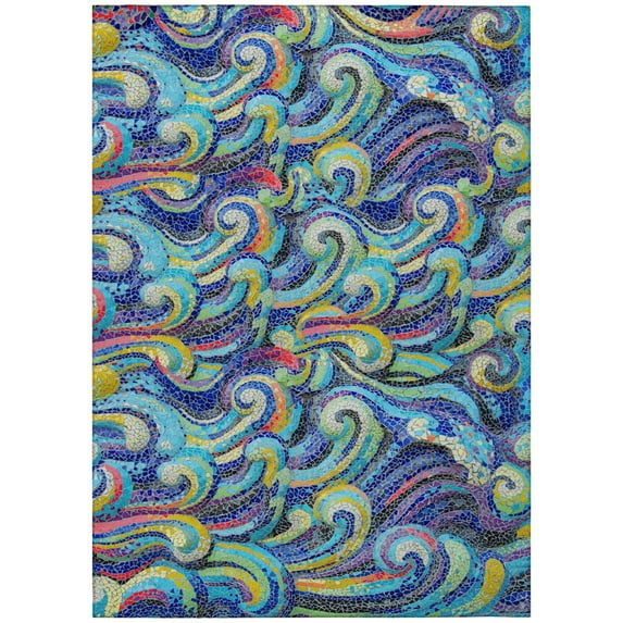 Addison Rugs Indoor/Outdoor Surfside ASR44 Ocean Washable 8' x 10' Rug