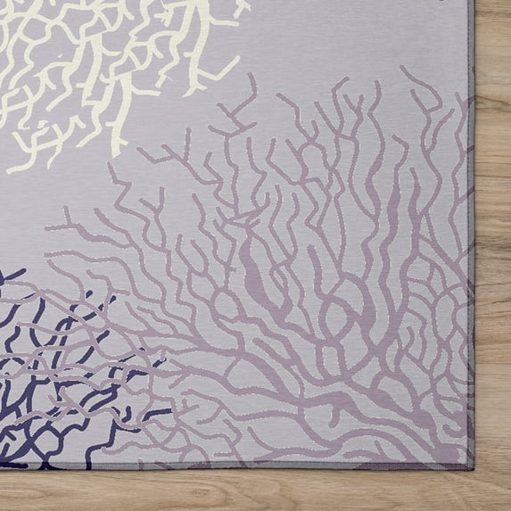 Addison Rugs Indoor/ Outdoor Surfside Coral Rug New Purple - 9' x 12'