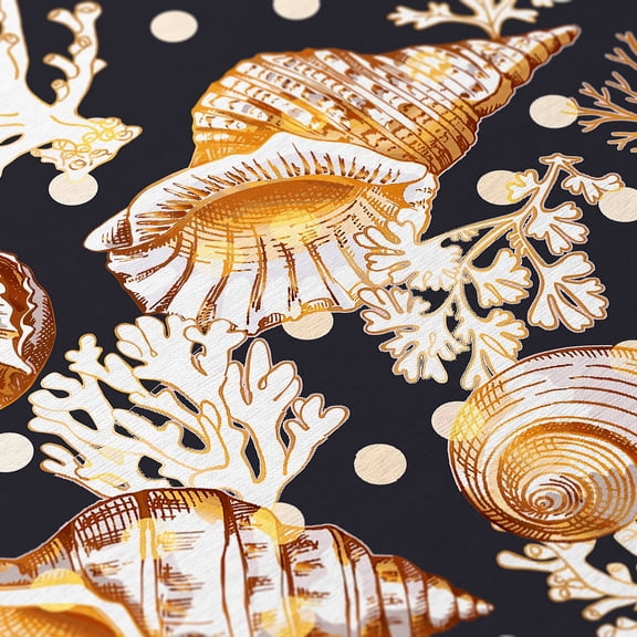 Addison Rugs Indoor/ Outdoor Surfside Coral Shells Washable Rug New Midnight - 10' x 14'