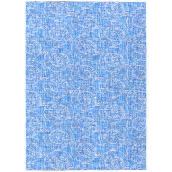 Addison Rugs Indoor/ Outdoor Surfside Imprints Washable Rug New Blue - 9' x 12'