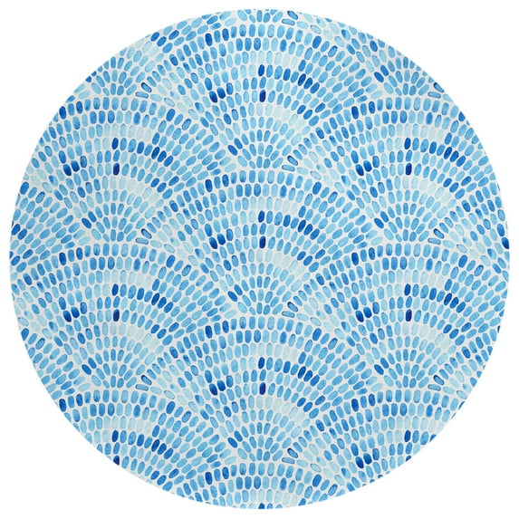 Addison Rugs Indoor/Outdoor Surfside Modern Washable Rug Blue - 8' x 8'