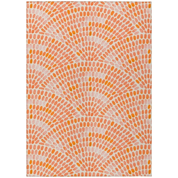 Addison Rugs Indoor/Outdoor Surfside Modern Washable Rug Peach - 5' x 7'6"