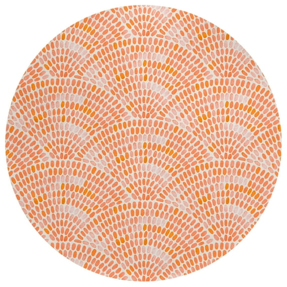 Addison Rugs Indoor/Outdoor Surfside Modern Washable Rug Peach - 8' x 8'