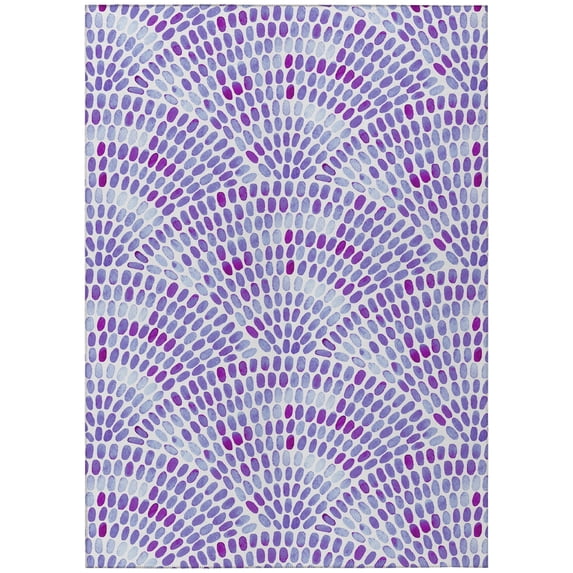 Addison Rugs Indoor/Outdoor Surfside Modern Washable Rug Purple - 3' x 5'