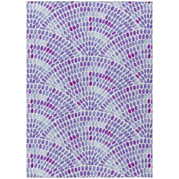 Addison Rugs Indoor/Outdoor Surfside Modern Washable Rug Purple - 5' x 7'6"