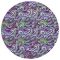 thumbnail image 1 of Addison Rugs Indoor/ Outdoor Surfside Mosaic Waves Washable Rug New Purple - 8' x 8', 1 of 7