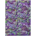 thumbnail image 1 of Addison Rugs Indoor/ Outdoor Surfside Mosaic Waves Washable Rug New Purple - 9' x 12', 1 of 5