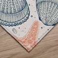 thumbnail image 1 of Addison Rugs Indoor/ Outdoor Surfside Starfish Shells Washable Rug New Peach - 2'3" x 7'6", 1 of 5
