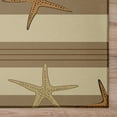 thumbnail image 1 of Addison Rugs Indoor/ Outdoor Surfside Starfish Stripes Washable Rug New Tan - 5' x 7'6", 1 of 5