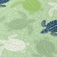 thumbnail image 1 of Addison Rugs Indoor/ Outdoor Surfside Turtle Washable Rug New Green - 5' x 7'6", 1 of 5