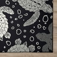 thumbnail image 1 of Addison Rugs Indoor/ Outdoor Surfside Turtle Washable Rug New Midnight - 10' x 14', 1 of 5