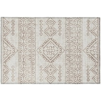Addison Rugs Indoor/ Outdoor Yuma Boho Washable Rug 1'8" x 2'6" - Taupe