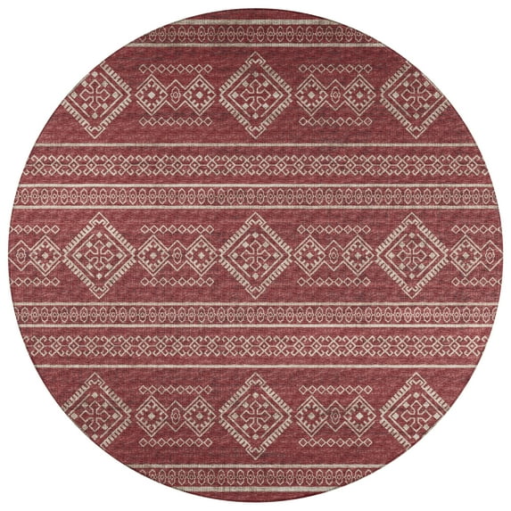 Addison Rugs Indoor/ Outdoor Yuma Boho Washable Rug 8' x 8' - Canyon
