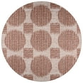 thumbnail image 1 of Addison Rugs Indoor/ Outdoor Yuma Circles Washable Rug 8' x 8' - Brown, 1 of 8