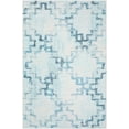 thumbnail image 1 of Yuma Indoor/Outdoor Blue Distressed Trellis 3' x 5' Non-Skid Area Rug, 1 of 8
