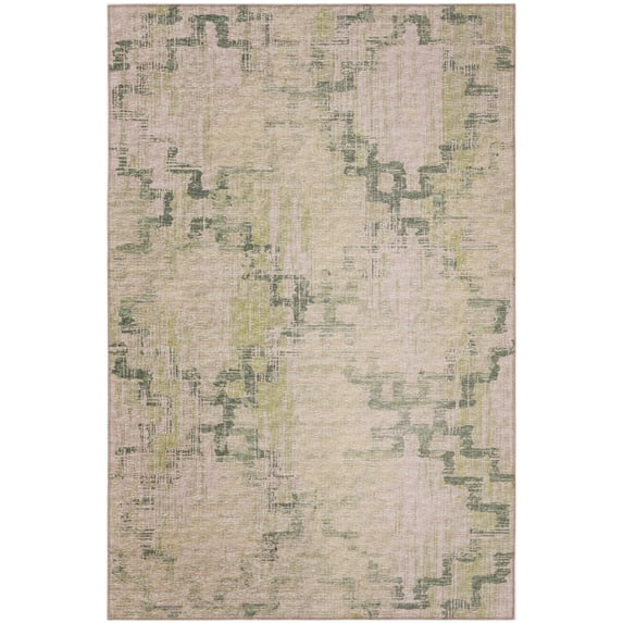 Addison Rugs Indoor/ Outdoor Yuma Morroccan Washable Rug 3' x 5' - Green