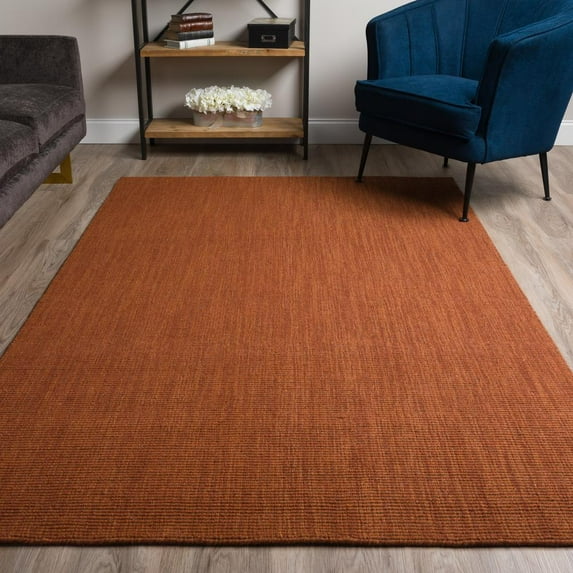 Addison Rugs Jaxon 2' x 3' Rectangle Transitional Wool Accent Rug in Spice Red