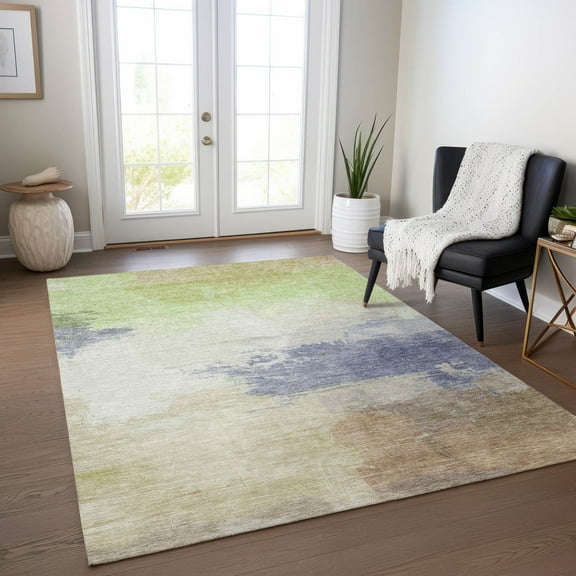 Addison Rugs Chantille Indoor/Outdoor Transitional Modern Aloe Washable Rectangle Rug, 10' x 14'