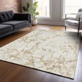thumbnail image 1 of Addison Rugs Chantille Indoor/Outdoor Transitional Stripes Ivory Washable Rectangle Rug, 5' x 7'6", 1 of 6