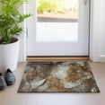 thumbnail image 1 of Addison Rugs Chantille Indoor/Outdoor Transitional Watercolors Brown Washable Rectangle Rug, 1'8" x 2'6", 1 of 6