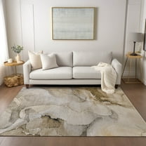 Addison Rugs Chantille Indoor/Outdoor Transitional Watercolors Beige Washable Rectangle Rug, 10' x 14'