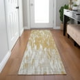 thumbnail image 1 of Addison Rugs Chantille Indoor/Outdoor Transitional Abstract Gold Washable Runner Rug, 2'3" x 7'6", 1 of 6