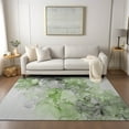 thumbnail image 1 of Addison Rugs Chantille Indoor/Outdoor Transitional Watercolors Green Washable Rectangle Rug, 8' x 10', 1 of 6